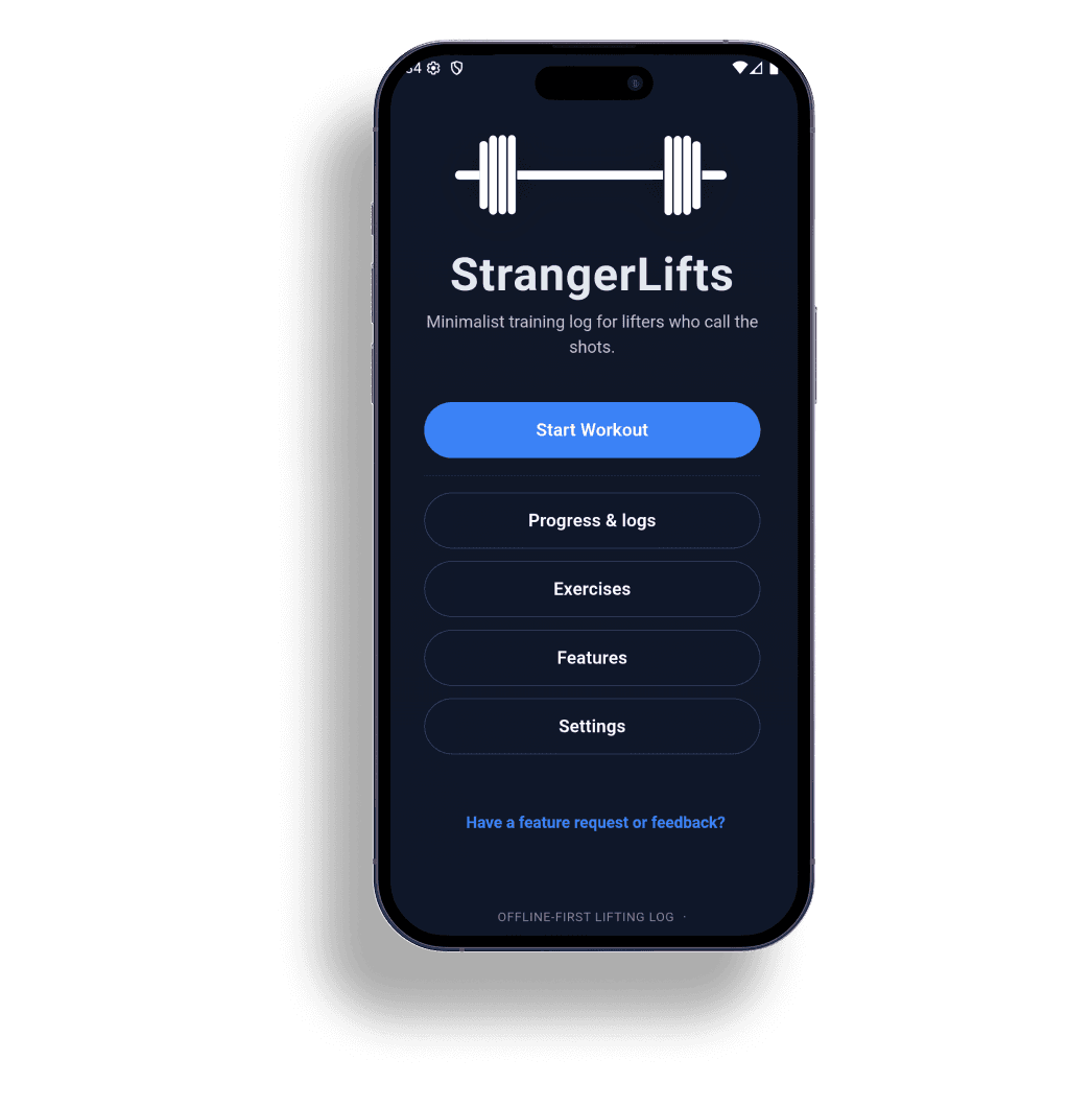 StrangerLifts app screenshot